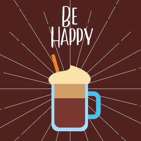 Iced coffee design, Drink breakfast beverage bakery restaurant and shop theme Vector illustrationのイラスト素材