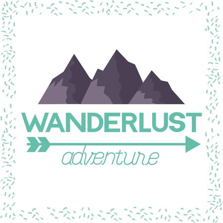 Travel and wanderlust design, adventure trip vacation journey holiday transport and voyage theme Vector illustrationのイラスト素材