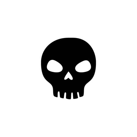 skull dead halloween isolated icon vector illustration designのイラスト素材