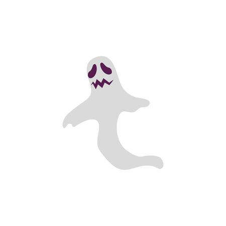halloween ghost mystery isolated icon vector illustration designのイラスト素材