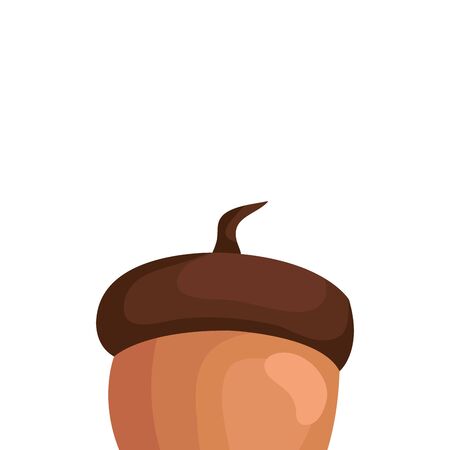 season autumn nut isolated icon vector illustration designのイラスト素材