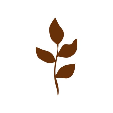 season autumn branch with leafs vector illustration designのイラスト素材