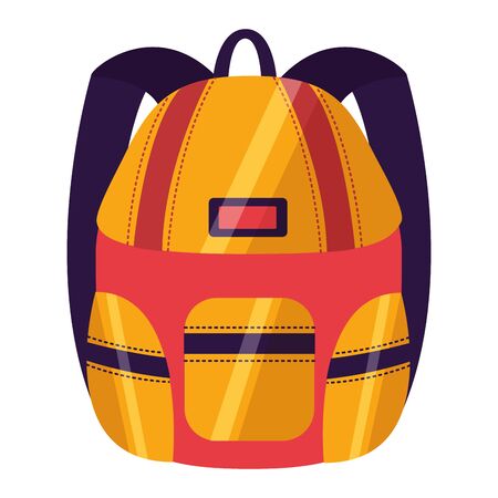 backpack accessory back to school vector illustrationのイラスト素材