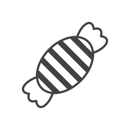 halloween sweet candy isolated icon vector illustration designのイラスト素材