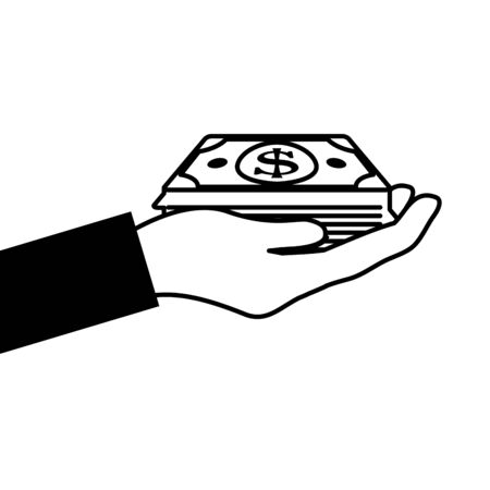 Bills design, Money financial item commerce market payment invest and buy theme Vector illustrationのイラスト素材