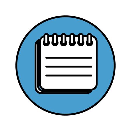 paper notepad isolated icon vector illustration designのイラスト素材