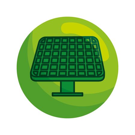 solar panel energy ecology vector illustration designのイラスト素材