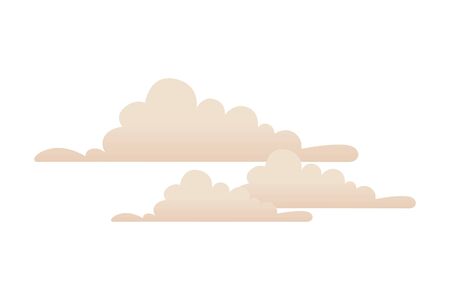set clouds weather isolated icon vector illustration designのイラスト素材