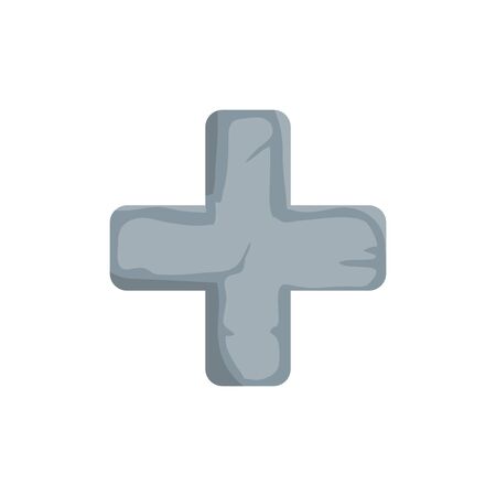 cross catholic religious isolated icon vector illustration designのイラスト素材