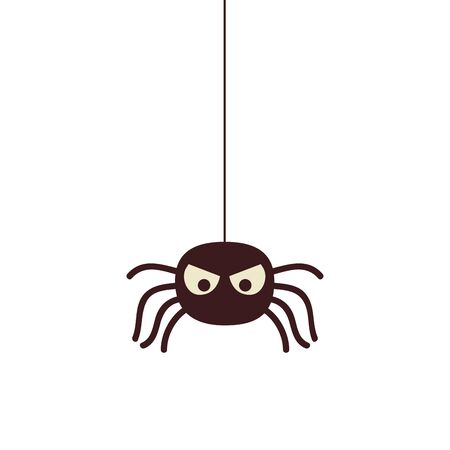 halloween spider insect isolated icon vector illustration designのイラスト素材