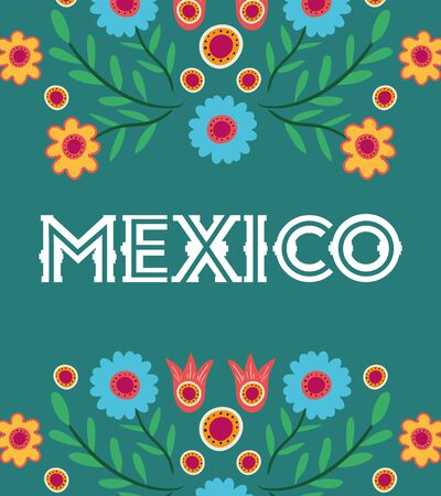 dia de los muertos card with floral decoration vector illustration designのイラスト素材