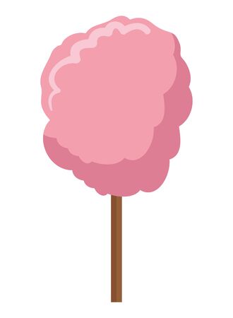 sweet cotton candy icon vector illustration designのイラスト素材