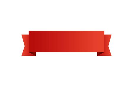 ribbon decoration red isolated icon vector illustration designのイラスト素材