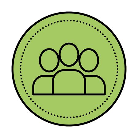 people group teamwork isolated icon vector illustration designのイラスト素材