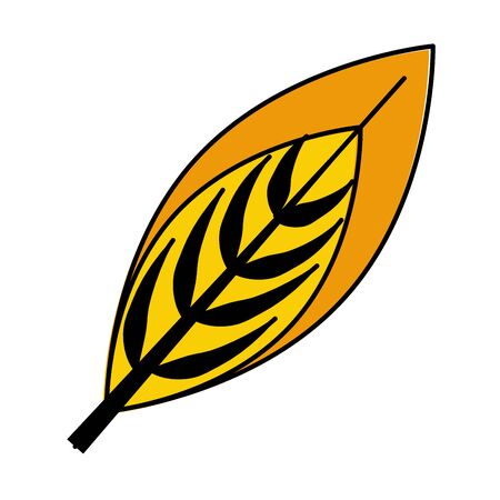 ecology leaf plant icon vector illustration designのイラスト素材
