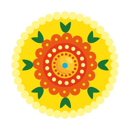 decorative mandala ethnic boho style vector illustration designのイラスト素材