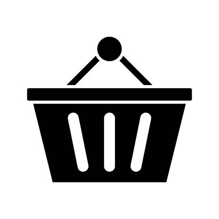 shopping basket commerce isolated icon vector illustration designのイラスト素材