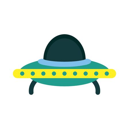 spaceship flying cute baby toy vector illustration designのイラスト素材