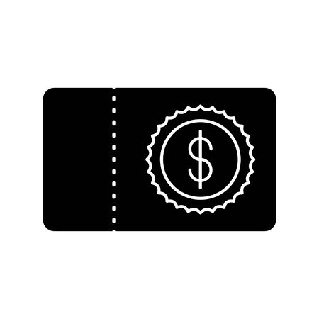 check bank note with money symbol vector illustration designのイラスト素材