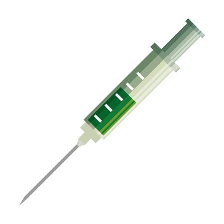 injection syringe medical icon vector illustration designのイラスト素材