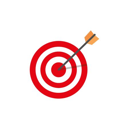 target with arrow isolated icon vector illustration designのイラスト素材