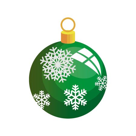 ball christmas decoration isolated icon vector illustration designのイラスト素材