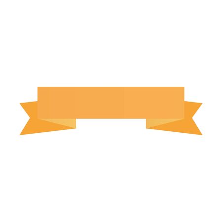ribbon golden decoration isolated icon vector illustration designのイラスト素材