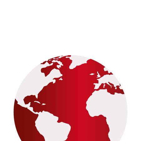 world planet earth isolated icon vector illustration designのイラスト素材