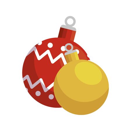 balls christmas decoration isolated icon vector illustration designのイラスト素材