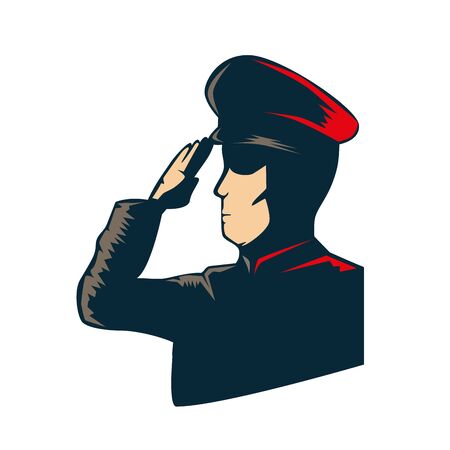 man soldier american avatar character vector illustration designのイラスト素材