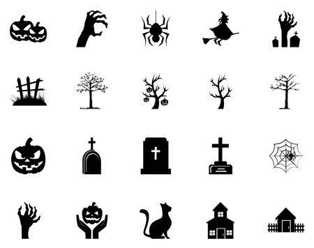 bundle halloween with set icons vector illustration designのイラスト素材