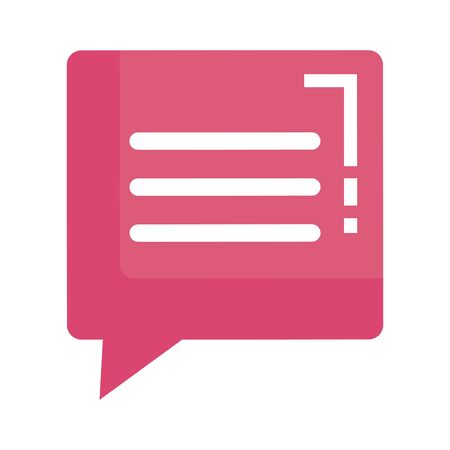 speech bubble message icon vector illustration designのイラスト素材