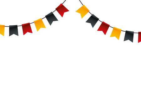 Banner pennant design, Flag event line sports decoration and winning theme Vector illustrationのイラスト素材