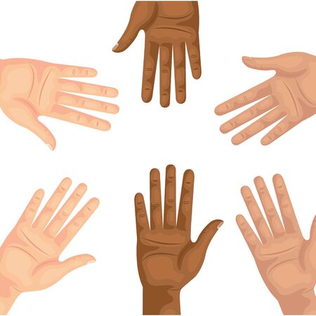 hands person human isolated icon vector illustration designのイラスト素材