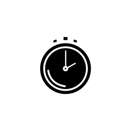 silhouette of chronometer time equipment isolated icon vector illustration design