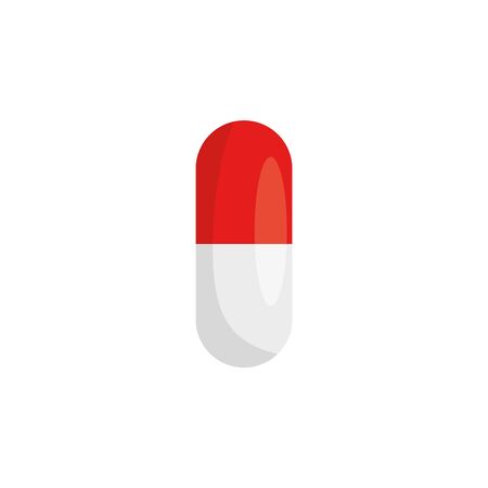 Vitamin pill design, Healthy lifestyle gym fitness bodybuilding bodycare activity exercise and diet theme Vector illustrationのイラスト素材