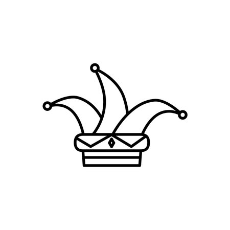 hat joker fantastic isolated icon vector illustration designのイラスト素材