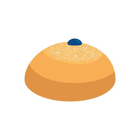 delicious round bread isolated icon vector illustration designのイラスト素材