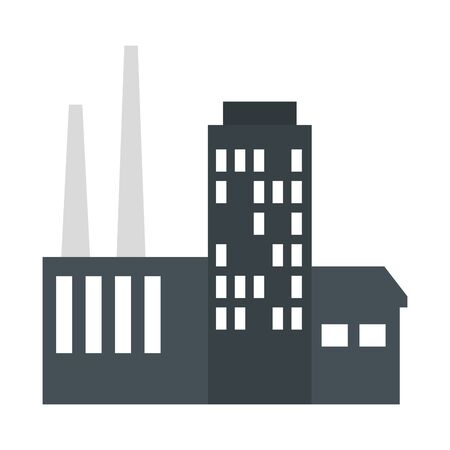 building factory scene icon vector illustration designのイラスト素材