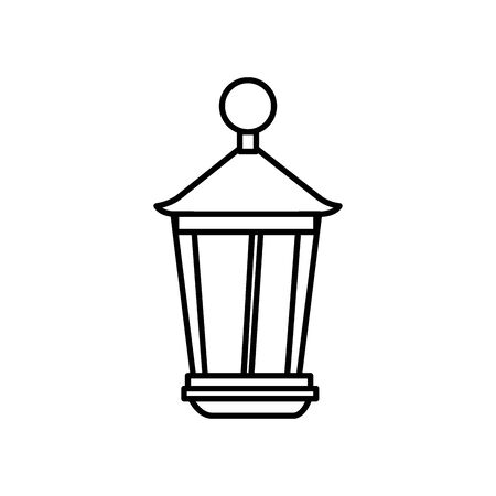 lantern light hanging isolated icon vector illustration designのイラスト素材