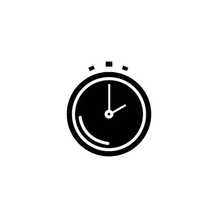 silhouette of chronometer time equipment isolated icon vector illustration designのイラスト素材