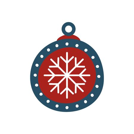 ball christmas decoration isolated icon vector illustration designのイラスト素材