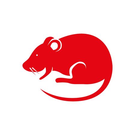 cute rodent rat isolated icon vector illustration designのイラスト素材