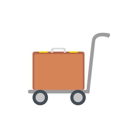 Bag icon design, Baggage luggage tourism travel vacation trip journey accessory and holiday theme Vector illustrationのイラスト素材