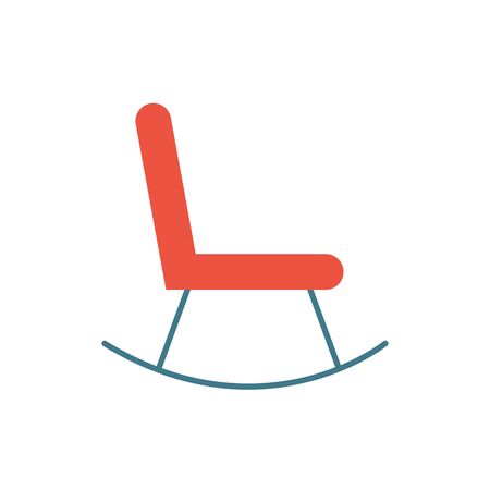 rocking chair furniture isolated icon vector illustration designのイラスト素材