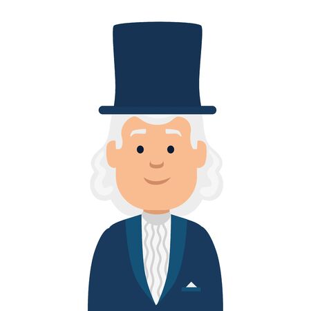 Avatar man with hat design, Boy male person people human social media and portrait theme Vector illustrationのイラスト素材