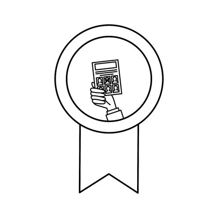Vote paper inside seal stamp design, President election government campaign voting politician independence political and united theme Vector illustrationのイラスト素材