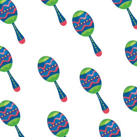 background of maracas musical instruments vector illustration designのイラスト素材