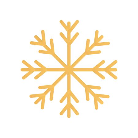 snowflake christmas decoration isolated icon vector illustration designのイラスト素材