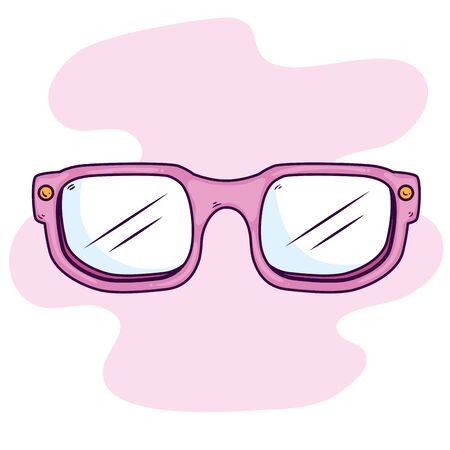 cute eyeglasses vision optical icon vector illustration designのイラスト素材